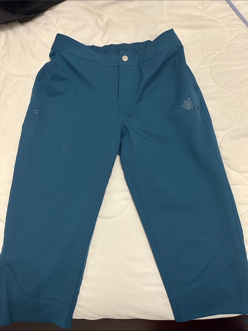 UVskinz women Teal Active sun upf Capri Pants -